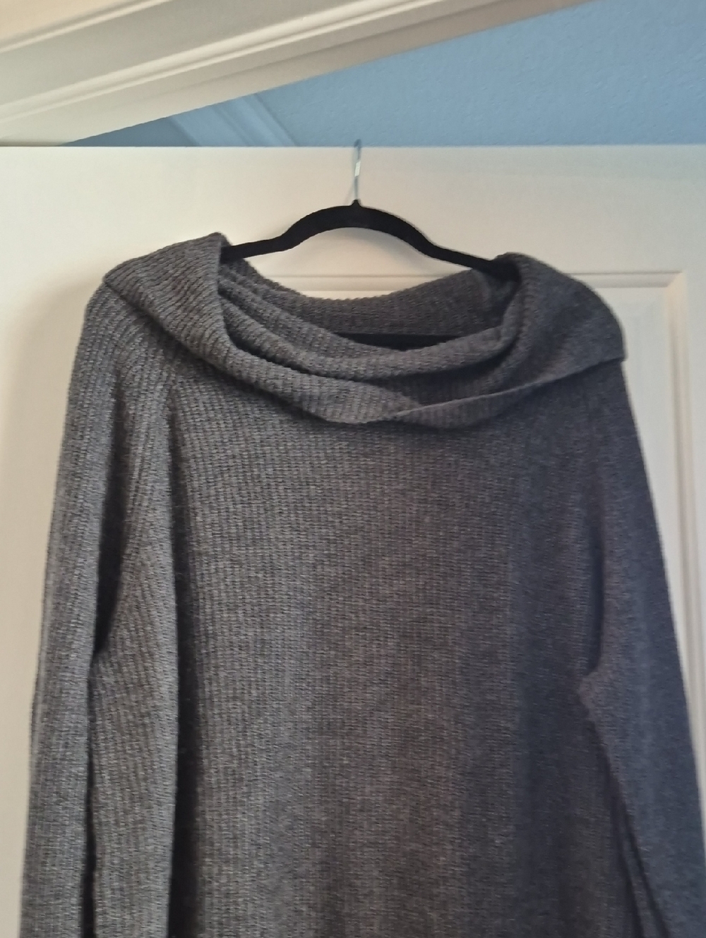 Tahari Gray Cowl Neck Sweater